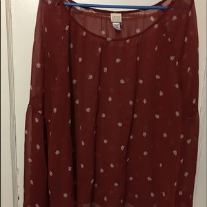 Plus-size Sheer Blouse